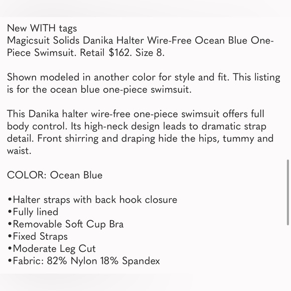 ⚡️NWT⚡️Magicsuit Danika Halter Swimsuit - Picture 9 of 16